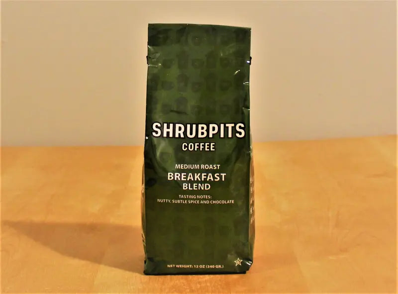 SHRUBPITS Breakfast Blend Medium Roast Ground Coffee - Shrubpits Coffee